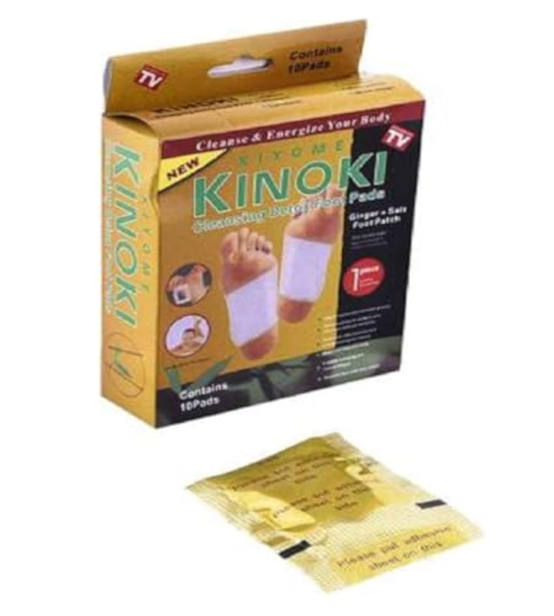 Natural Cleansing Detox Foot Pads, 5 Pairs